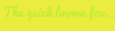 Image with Font Color C1EE32 and Background Color EAEC3F